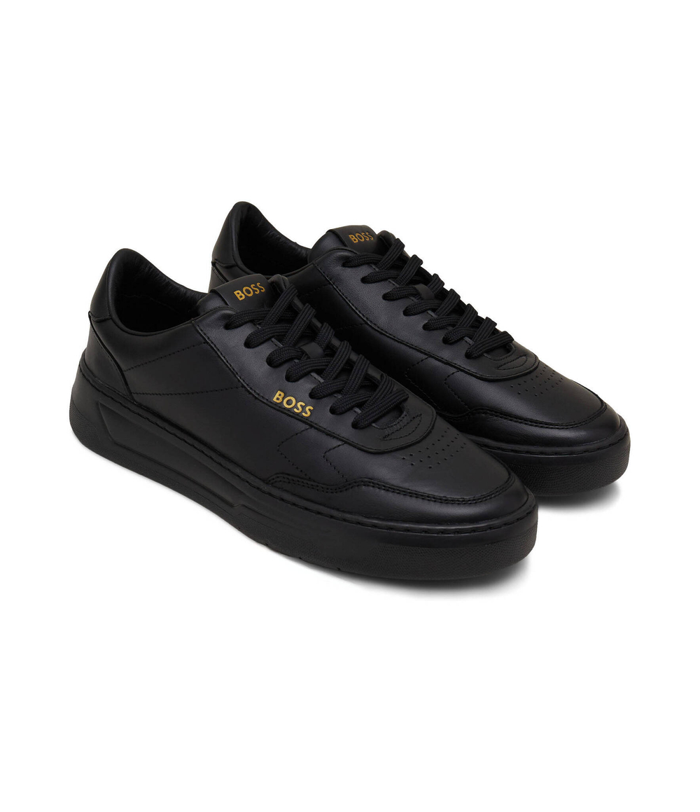 Кожаные кроссовки baltimore_tenn_ltl BOSS BLACK - черный(50502893)