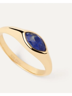 Кольцо женское PDPaola Nomad Lapis Lazuli серебро 925 пробы покрытое золотом 750 пробы AN01-A49