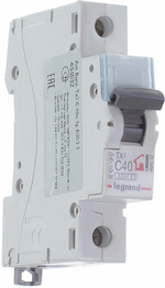 Автоматический выключатель Legrand TX3 C40A 1П 6000 404032