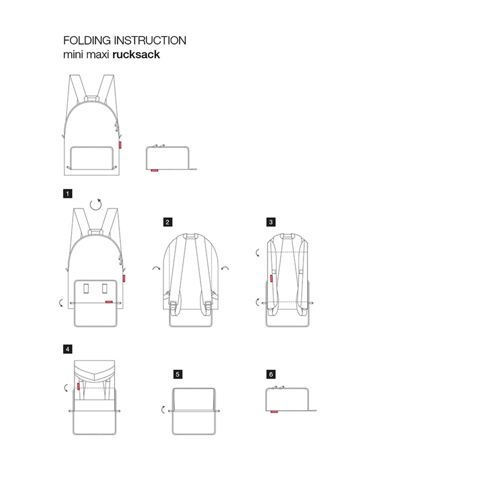 Рюкзак складной mini maxi glencheck red