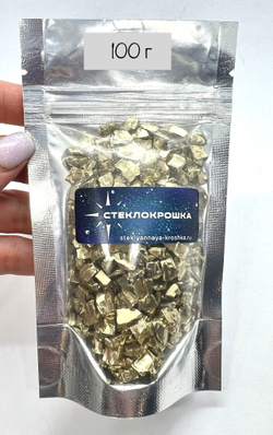 Стеклянная крошка Золотая фракция 5
