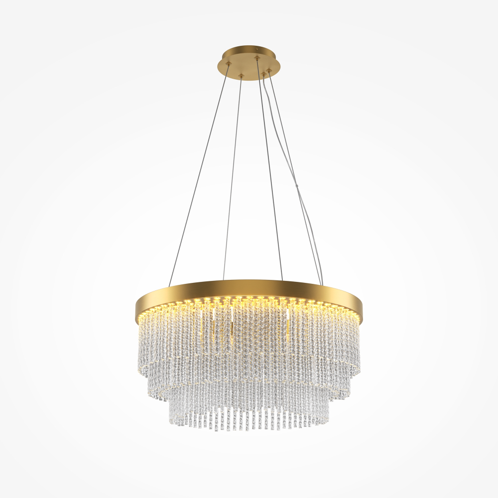 Подвесная светодиодная люстра Maytoni Trove MOD486PL-L38BSK