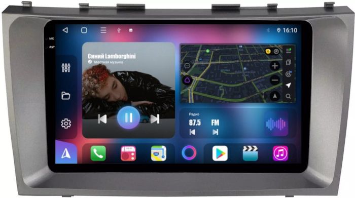 Магнитола для Toyota Camry 40 2006-2011 - FarCar S500-TS10 монитор 9.5" QLED на Android 14, Быстрая, CarPlay, 4G SIM-слот