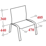Стул офисный Easy Chair Изо серый (пластик, металл) (573683)