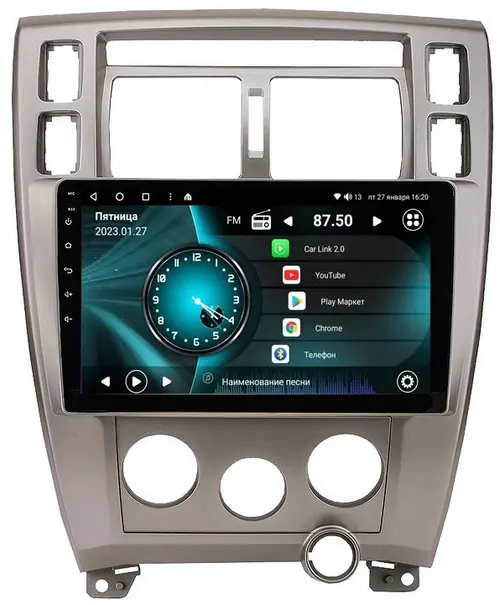 Магнитола для Hyundai Tucson 2004-2009 - Vaycar VA23-5546, Android 13, Быстрая, SIM-слот