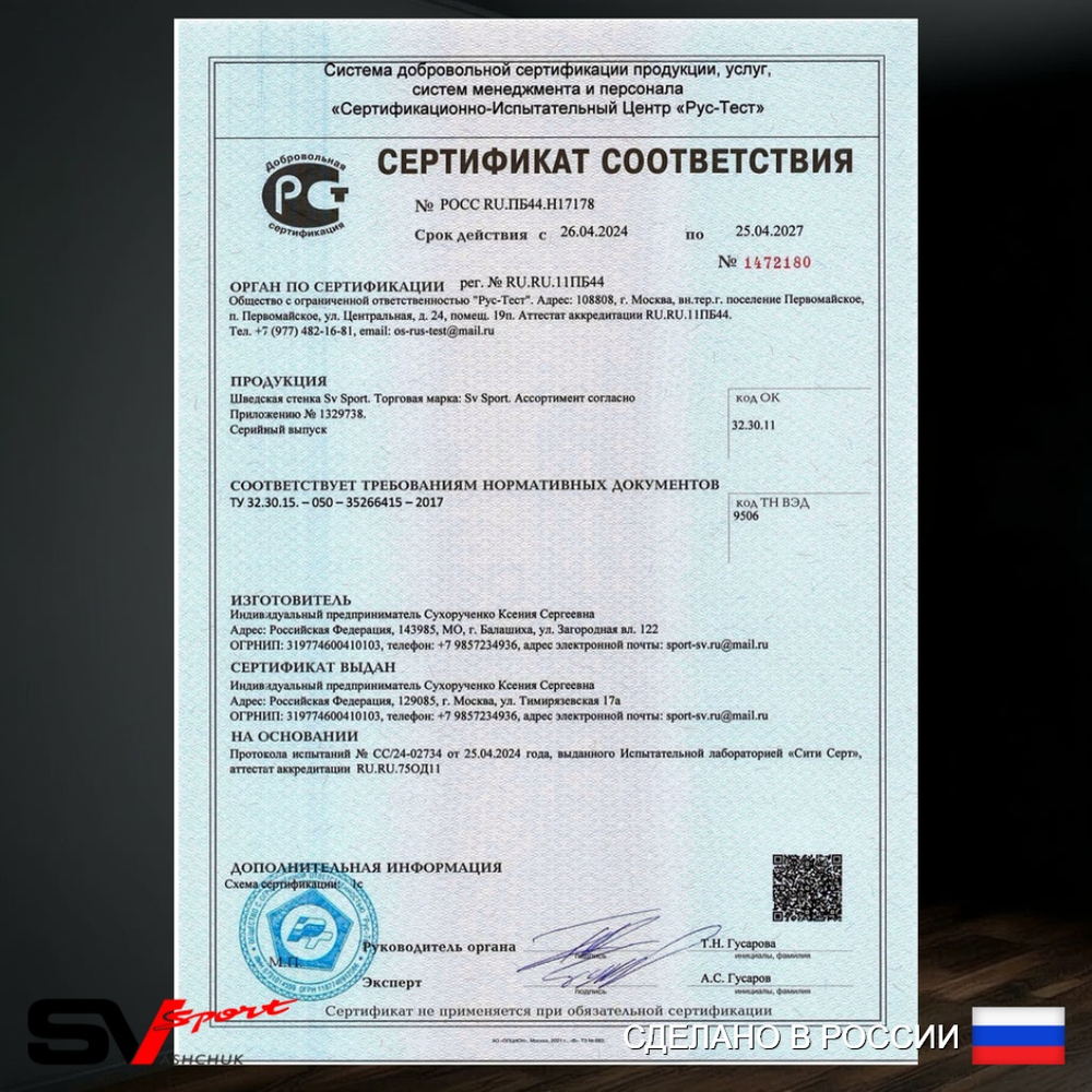 Турник Sv Sport рукоход к шведской стенке (прорезиненные перекладины)