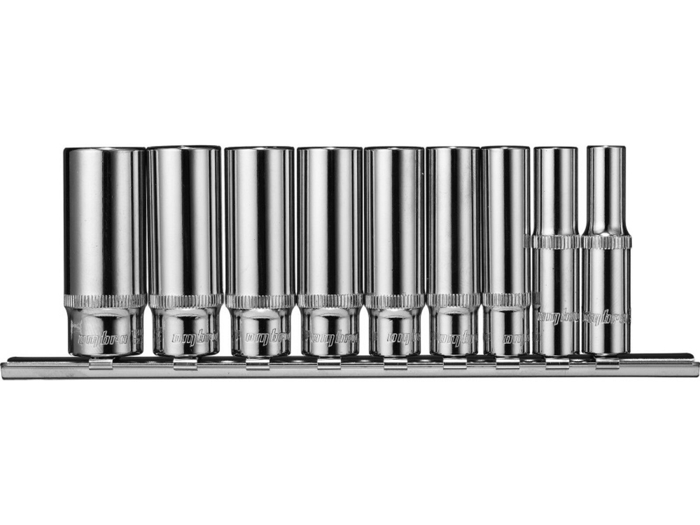 912709 Набор головок торцевых глубоких 1/2"DR на держателе, внешний TORX®, E10-E24, 9 предметов