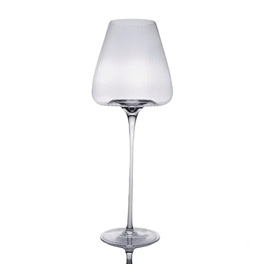 Бокал для вина 550 мл "Zie Optical" d 10,1/6,2 см h28 см оптические грани P.L. - BarWare [4]