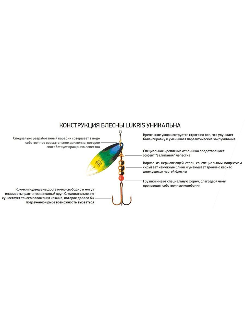 Блесна вертушка NANSA Metal, 2, O, 4.5 гр 57 мм