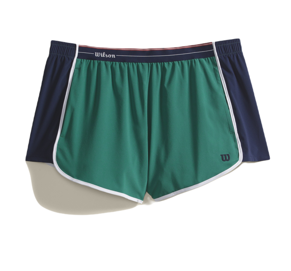 Женские Шорты теннисные Wilson Heir Unlined Short - зеленый