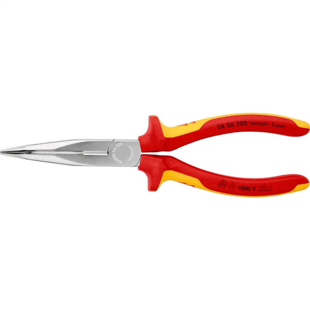 Длинногубцы хромированные 200 мм Knipex 26 26 200
