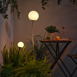 IKEA SOLVINDEN  (ИКЕА СОЛВИНДЕН)  -  Уличный грунтовый светильник LED на солнечной батарее - тёмно-зелёный