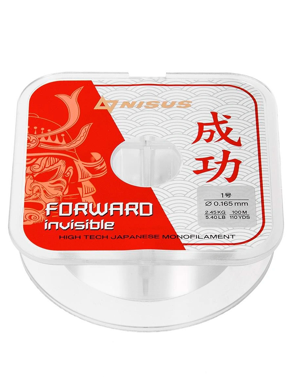 Леска для рыбалки Nisus FORWARD Invisible Nylon 0,496mm/100m (N-FI-0496-100)