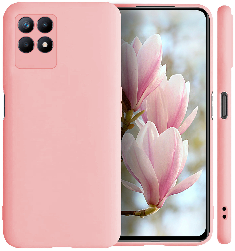 Мягкий Soft Touch чехол из силикона для REALME 8i и NARZO 50 с бархатной подкладкой