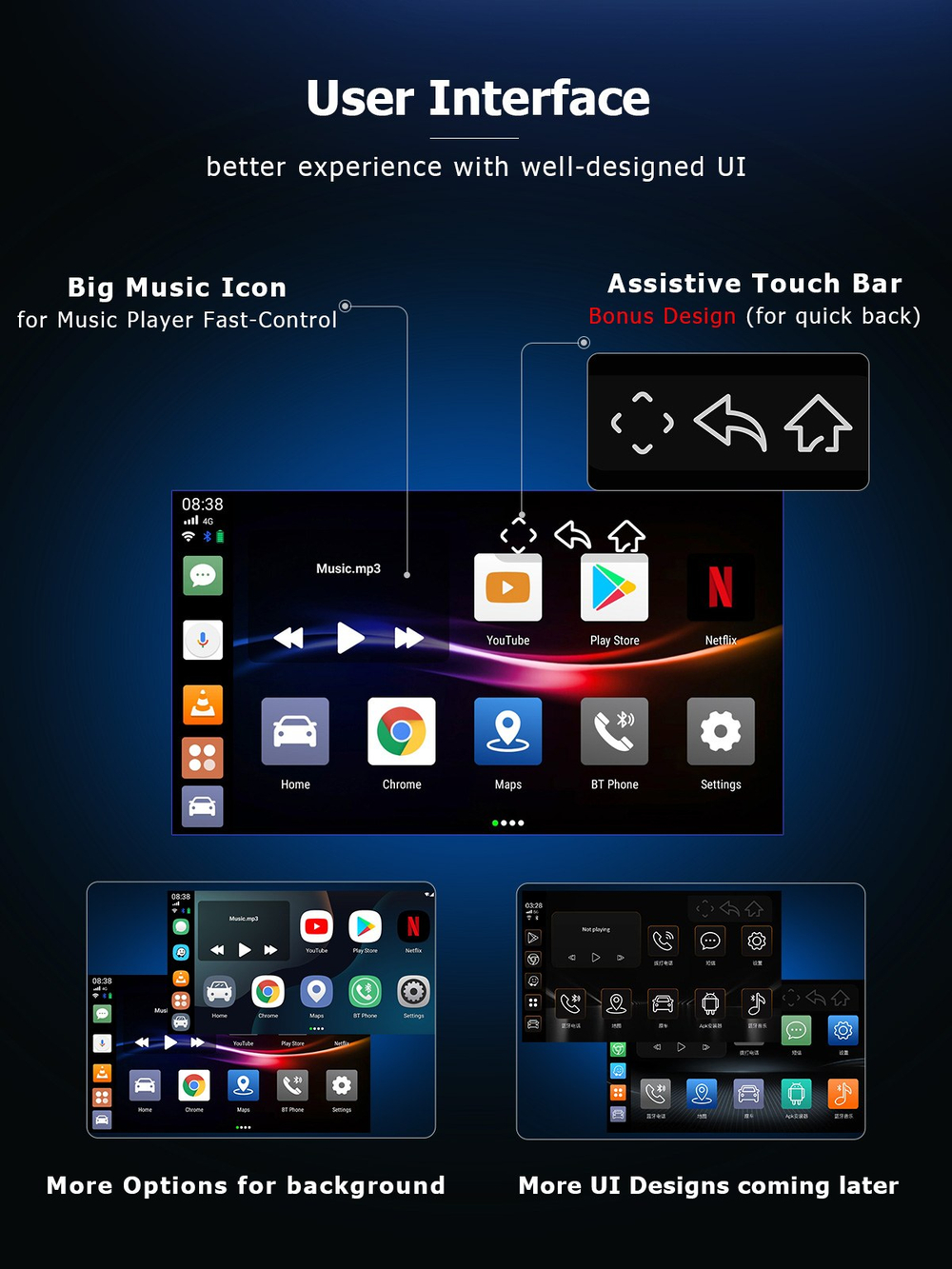 Android-блок для штатного CarPlay KUBERG OL-AI-A5H