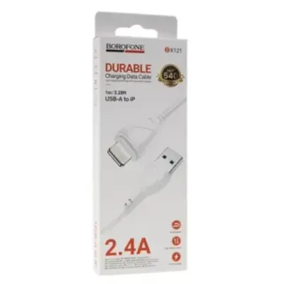 Кабель USB на Lightning Borofone BX121 (white)