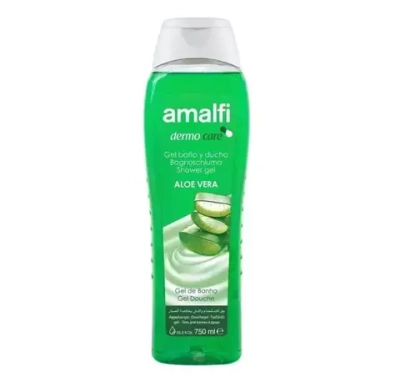 AMALFI 750мл Гель для ванн и душа ALOE VERA/АЛОЭ ВЕРА*16 прозр зелёный