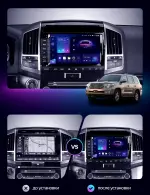 Магнитола для Toyota Land Cruiser 200 2007-2009 (климат на ШГУ) - FarCar S280 монитор 9.5" IPS на Android 13, CarPlay