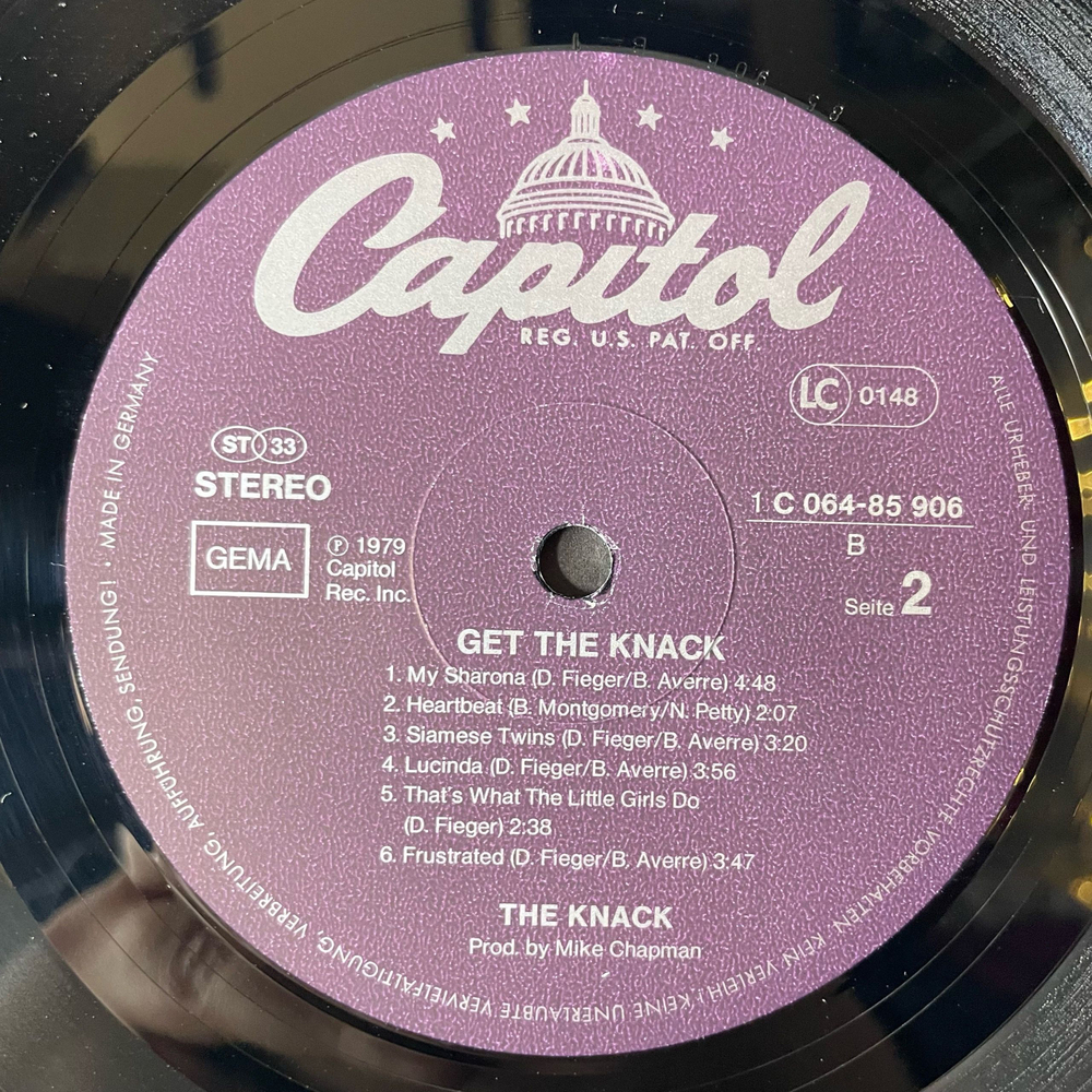 Винтажная виниловая пластинка LP The Knack, Get The Knack (Германия 1979)