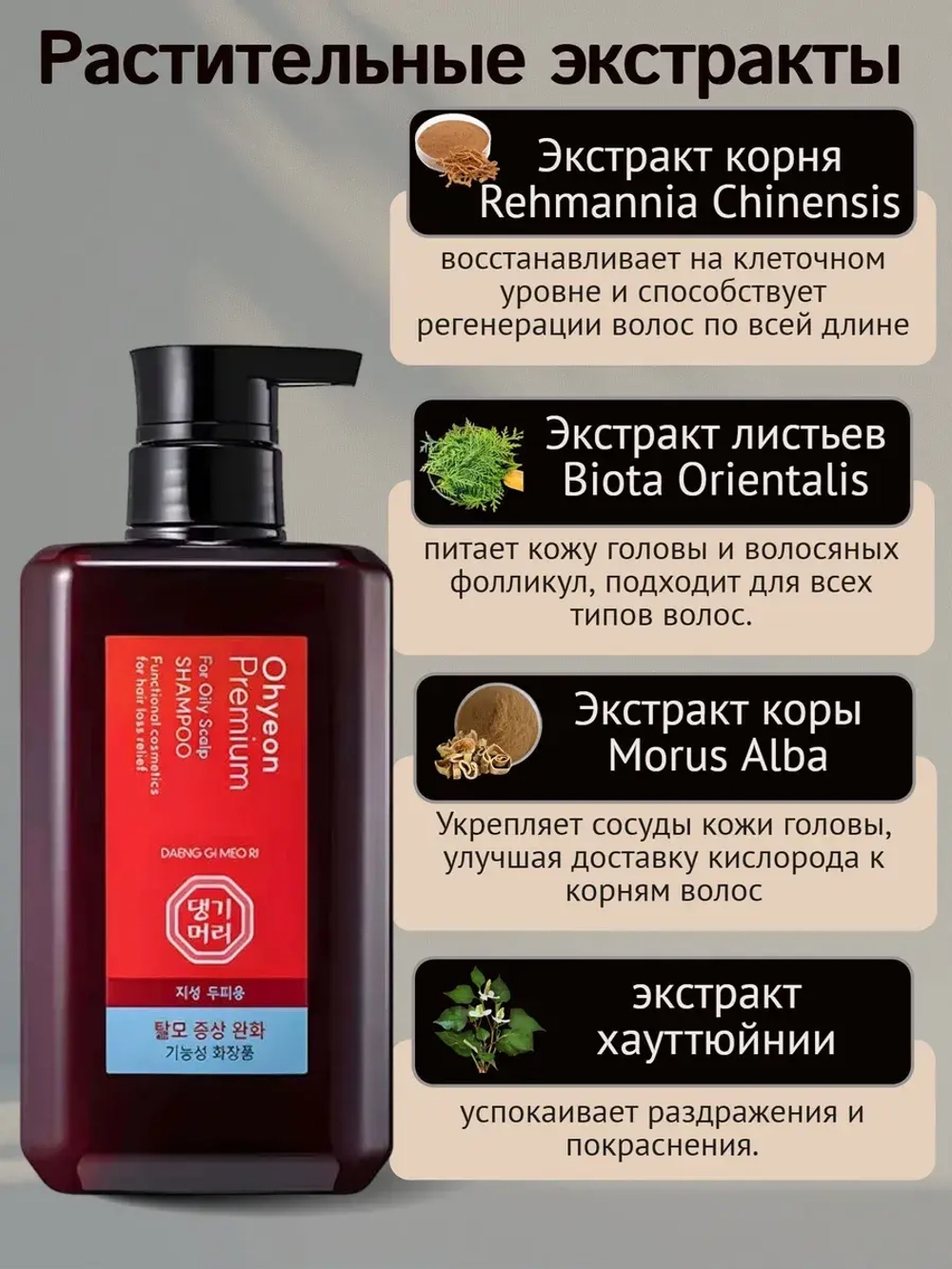 Daeng Gi Meo Ri Укрепляющий шампунь для жирных волос Daeng Gi Meo Ri Ohyeon Premium For Oily Scalp Shampoo 500 мл