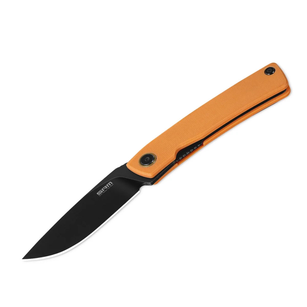 Нож складной SRM 105M-GJ Air Black (14C28N, Orange G10)