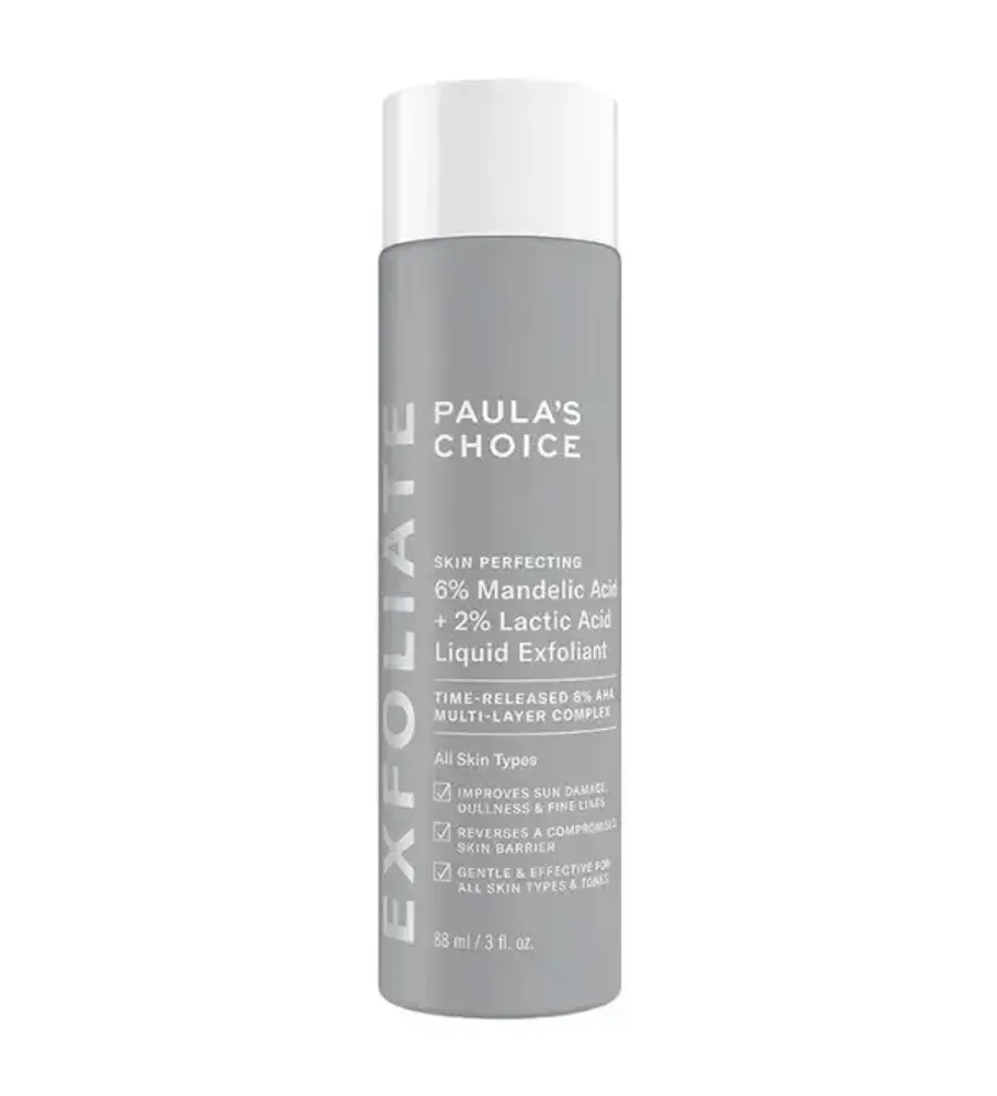 Эксфолиант с 6% миндальной кислоты и 2% молочной кислоты 6% Mandelic Acid + 2% Lactic Acid Liquid Exfoliant, 88мл