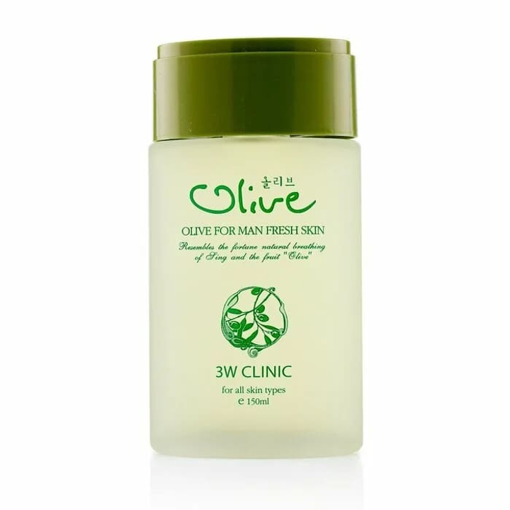 Тоник для лица 3W Clinic Olive For Man Fresh Skin увлажняет питает 150 мл