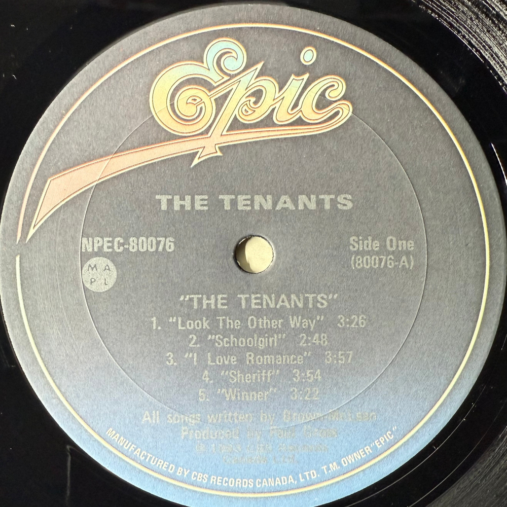 The Tenants – The Tenants (Канада 1983г.)