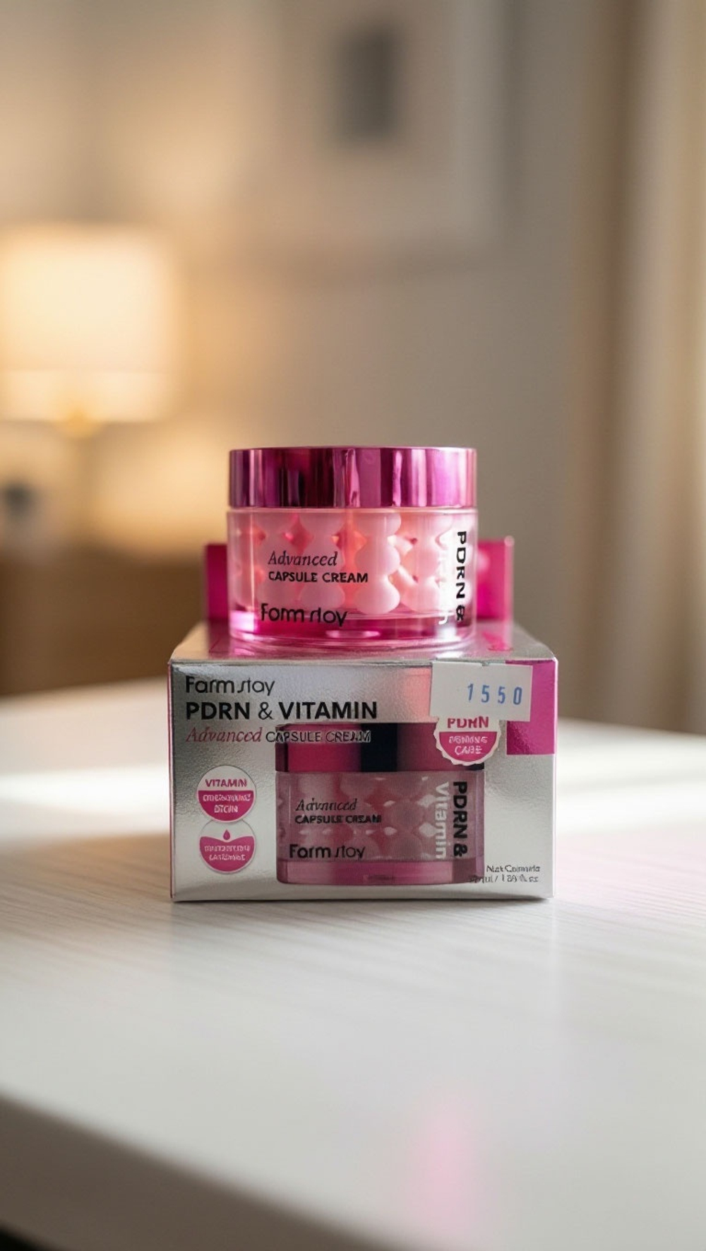 FarmStay PDRN & Vitamin Advanced Capsule Cream омолаживающий капсульный крем для лица с ПДРН, 50мл