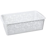 Корзинка универсальная Floral, 250х75 мм, 2л, Белый
