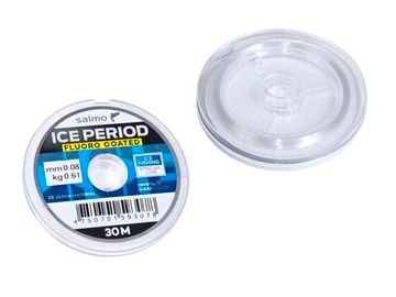 Леска монофильная зимняя Salmo ICE PERIOD FLUORO COATED 30 м, 0,08 мм