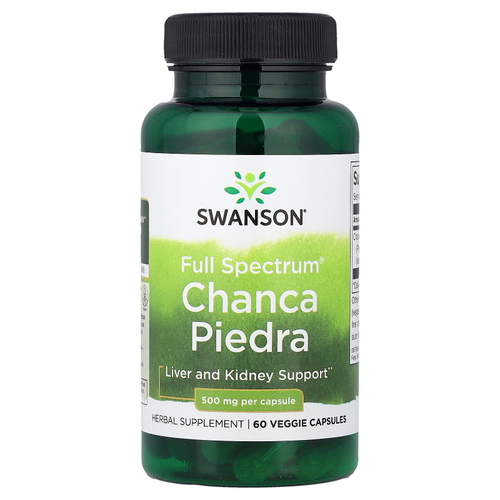 Swanson Vitamins, Full Spectrum®, Chanca Piedra, 500 мг, 60 растительных капсул