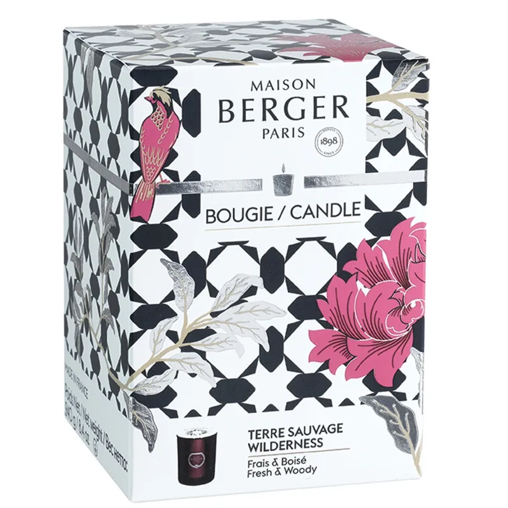 Maison Berger Paris Ароматическая свеча Призмат 240 г Красная 6961