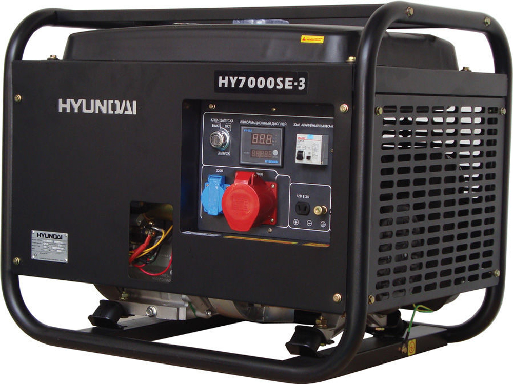 Бензиновый генератор (5.5 кВт) HYUNDAI HY 7000SE-3