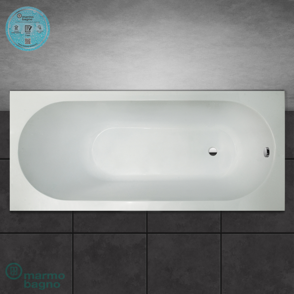 Ванна из литьевого мрамора Marmo Bagno Лучия 170х75