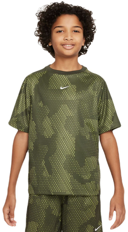 Футболка для мальчика теннисная Nike Kids Dri-Fit Short-Sleeve Top - cargo khaki/white
