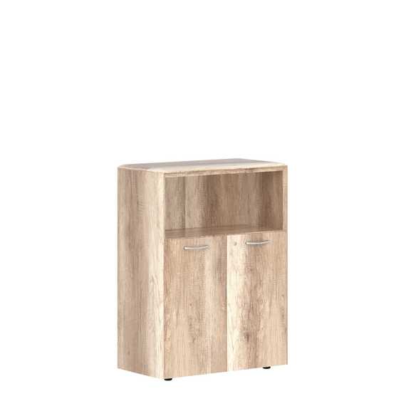 Шкаф средний с замком в малых дверях и обвязкой DMC 85.3(Z)  892х450х1185 DIONI