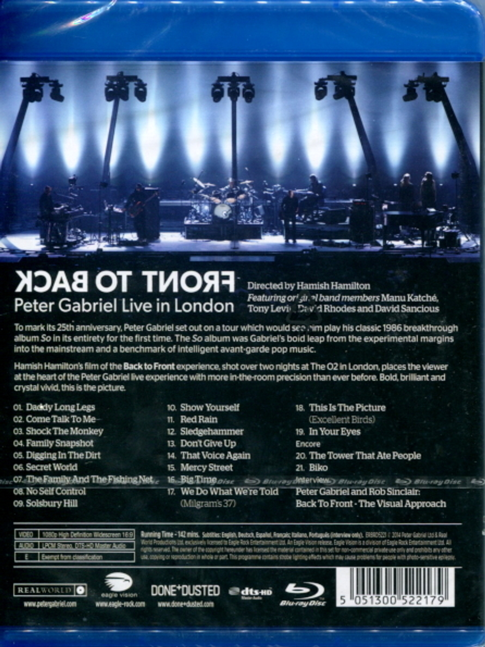 Peter Gabriel / Back To Front (Live In London) (Blu-ray)
