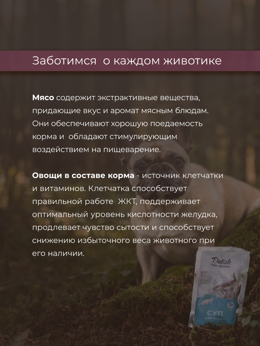 НАБОР Консервы DELISH Super Premium для собак с индейкой и рисом (паштет) - 10 шт х 80 гр