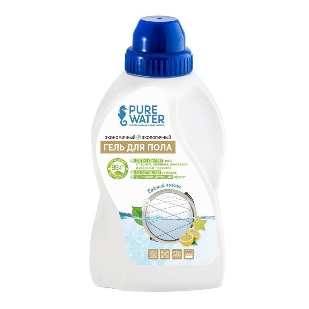 Гель для пола Сочный лимон торговой марки 480 мл (Pure Water)