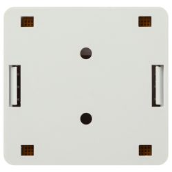 Розетка компьютерная RJ-45 ЭРА RJ02UN категория 5е неэкранированная 2-порта упаковка 30 шт | Электротовары
