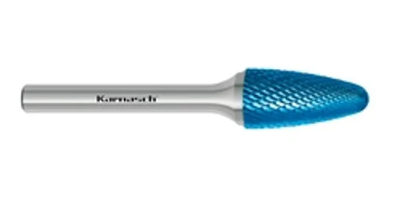 Борфреза твердосплавная Karnasch форма H, 3х6х3х38 мм, насечка HP-4, без покрытия, арт. 11.3072-005