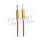 Кабель AUX, Jack 3,5mm(m) - Jack 3,5mm(m) OXION AUX006, 1.0м, круглый, ткань, цвет: оранжевый
