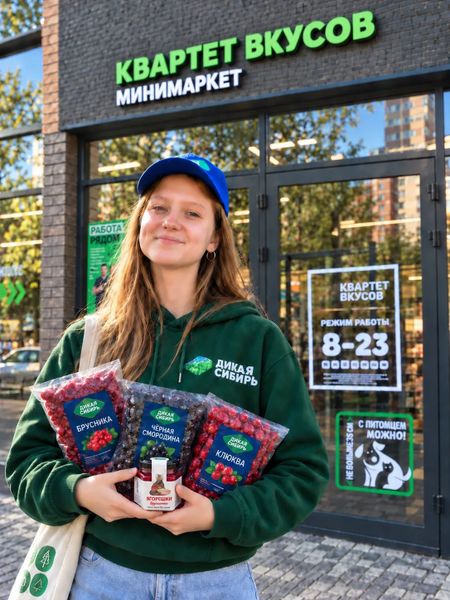 Продукция «Дикой Сибири» появилась в минимаркетах «Квартет Вкусов» в Иркутске Продукция «Дикой Сибири» появилась в минимаркетах «Квартет Вкусов» в Иркутске