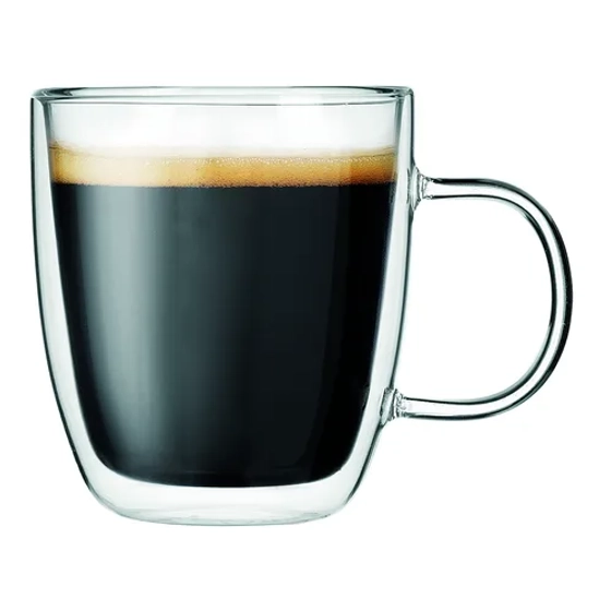 Кружка 310 мл Classic Coffee прозрачная набор 2 шт. d 9 см h10 см термостекло P.L. [1]