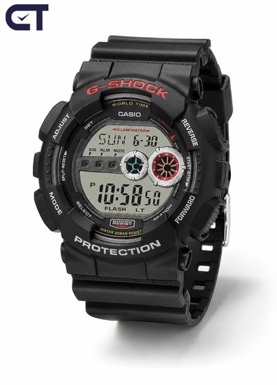 CASIO GD-100-1ADR G-SHOCK мужские наручные часы — крупная цифровая G-SHOCK с 7-летней батареей и WR200
