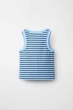 ZARA ТОП В РУБЧИК В ПОЛОСКУ, ПОЛОСКИ