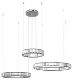 Подвесной светильник Loft it Crystal Ring 10135/3 Chrome