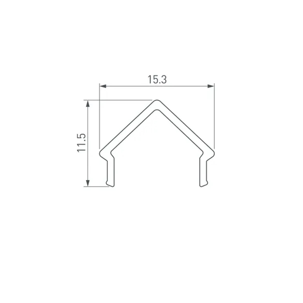 Экран ARH-DECORE-S12 Square Frost (Arlight, Пластик) 023910