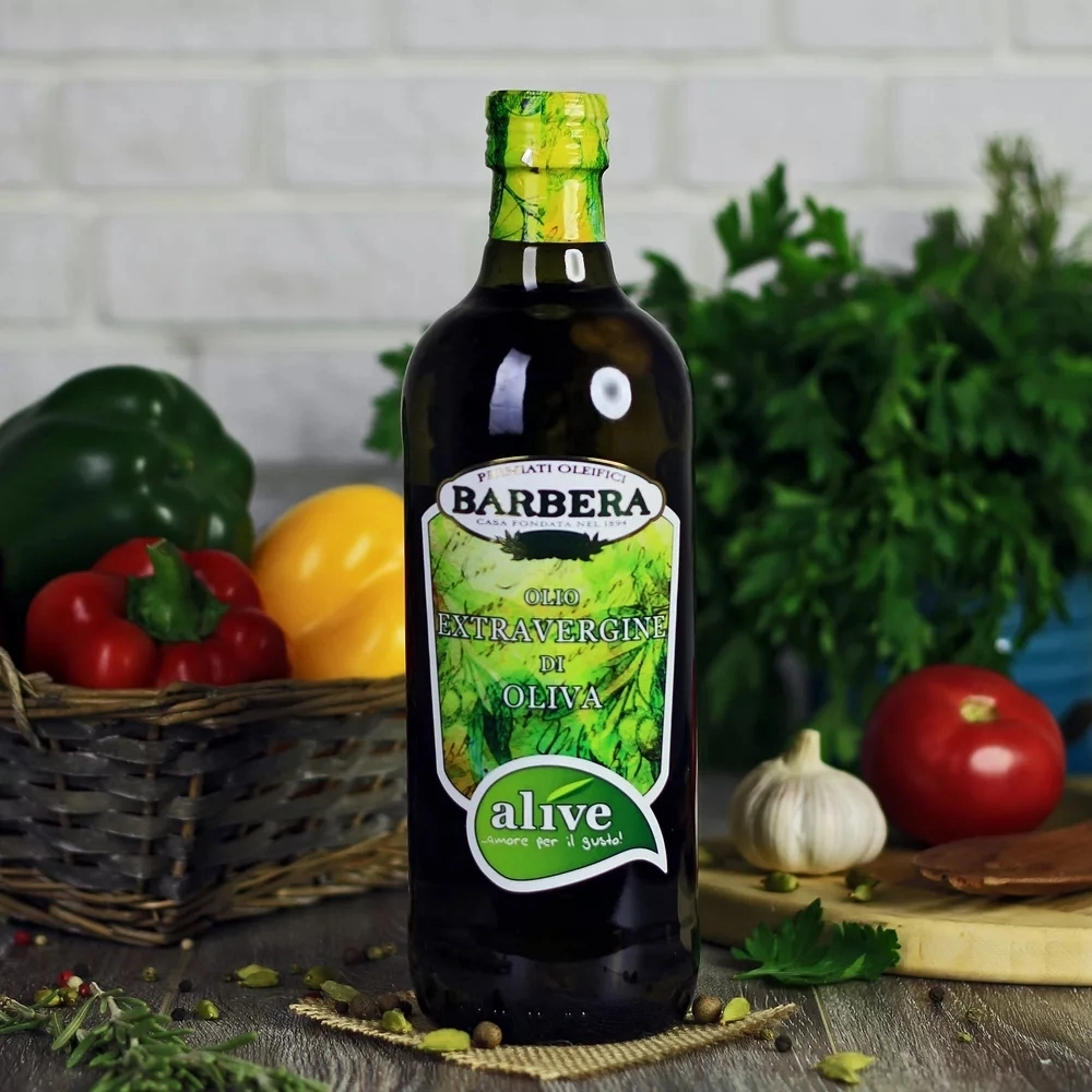 Оливковое масло BARBERA Alive Extra Virgin 1 литр Италия